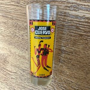 Vintage 1994 Jose Cuervo Primo Tequila Collectible Tall Shot Glass 3-1/2"